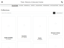 Tablet Screenshot of collections.frick.org